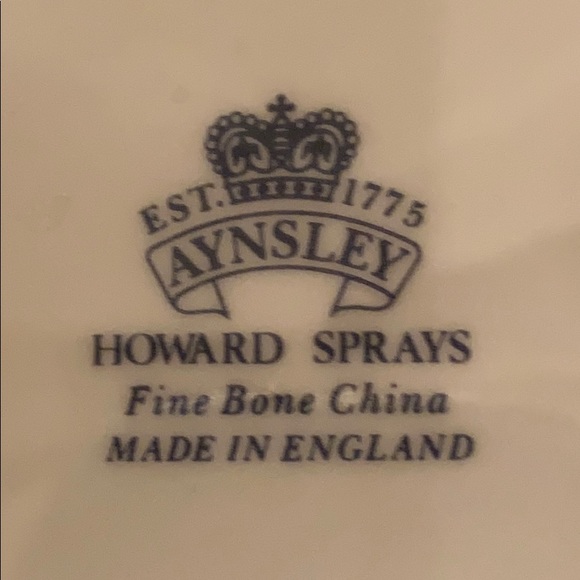 Aynsley Bone China Howard Sprays Luncheon set NWOT - Picture 5 of 9